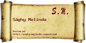 Sághy Melinda névjegykártya